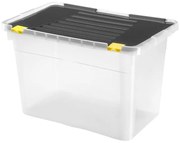 Contenitore 54 l nero/trasparente