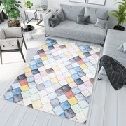 Tappeto colorato di tendenza con motivo geometrico Larghezza: 140 cm | Lunghezza: 200 cm