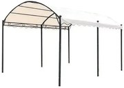 Gazebo "Carport" 3x4 metri in Ecru con Struttura Robusta