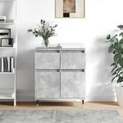 Credenza grigio cemento 60x35x70 cm in legno multistrato