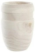 Vaso DKD Home Decor Marrone Naturale Quadrato Boho 15 x 15 x 20 cm