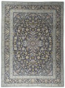 Kashan Tappeto persiano 310 x 420 Blu (Iran) Annodato A Mano