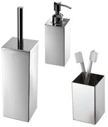Set di accessori da bagno NEMESIA in inox cromo