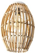 Plafoniera rustica in bambù e bianco - Canna Capsule