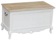 Baule in legno di paulownia shabby chic