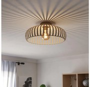 Eglo 901747 - Plafoniera MOGANO 1xE27/40W/230V diametro 43 cm color crema