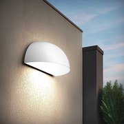 Applique Curva Monodirezionale con base E27 IP54 Bianca - Serie BRINA