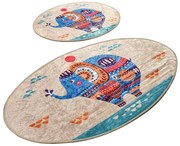 Set di tappetini per il bagno 2 pz 60x100 cm Etnic – Foutastic