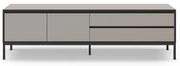 Tavolo TV grigio e beige 180x55 cm Lorenza - Marckeric