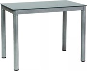 Tavolo Galant in vetro temperato grigio – 100x60x75 cm