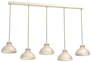 Lampadario a sospensione con filo SVEN 5xE27/15W/230V beige