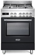 Cucina a gas con forno DE'LONGHI PRO 66 MA P antracite L 60 x P 60 cm