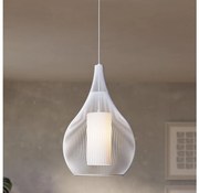 Eglo 900829 - Lampadario a sospensione con filo RAZONI 1xE27/40W/230V bianco