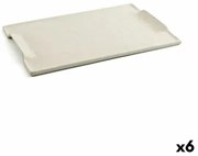 Vassoio per aperitivi Quid Mineral Gres Beige Ceramica 35 x 23 cm (6 Unità)