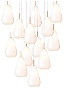 Nuura - Anoli 13 Lampadario Nordic Gold/Opale Nuura