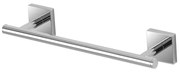 Porta asciugamani dritto da muro 30 cm in acciaio cromo serie Easy