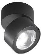 Faretto Spot Led Rotondo Orientabile Camera Nero Led Grande