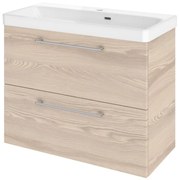 Mobile sottolavabo e lavabo Remix rovere ribeira L 75 x H 58 x P 33 cm 2 cassetti