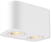 Rabalux 2054 - Faretto KOBALD 2xGU10/42W/230V bianco