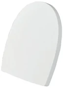 Copriwater Pop quadrato dedicato per serie sanitari con chiusura rallentata in duroplast bianco