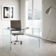 Scrivania in vetro 120 x 70 x 75 glassy