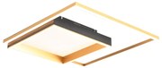 Plafoniera LED NADY dorato IP20 bianco caldo, 4300 lumen