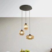 Lampadario Glamour Nordal 3x E27 LA MIA LUCE