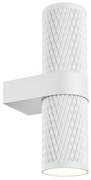 Applique Da Parete Moderno Focus Design Alluminio Bianco 2 Luci Gu10 7W