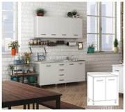 Kit Cucina Base 2 Ante 80X50Xh85 Cm Bianco