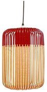 Forestier - Bamboo Lampada a Sospensione L Rosso Forestier