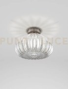 Diamante lampada da soffitto g cristallo e nickel satinato 1 luce a...