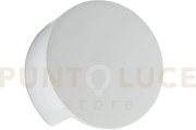 Applique a parete leiron bianca 1 luce attacco g9 15,5x7cm in gesso...