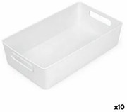 Cestino Multiuso Confortime Bianco 38 x 22 x 9,5 cm (10 Unità)