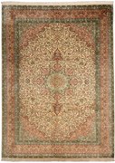 Cashmere Silk Tappeto orientale 220x300 Beige (Indian) Annodato A Mano
