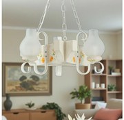 Brilagi - Lampadario a catena QUEEN 3xE14/40W/230V faggio/crema