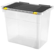 Contenitore portaoggetti DRAGON 72 l nero/trasparente