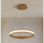 Brilagi - Lampadario LED a sospensione con cavo UMEA WOOD LED/30W/230V Ø 40 cm, in legno di caucciù