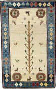 Gabbeh Tappeto 90 x 140 Rosso (Iran) Annodato A Mano