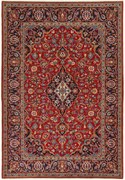 Kashan Tappeto 210 x 140 (Iran) Annodato A Mano