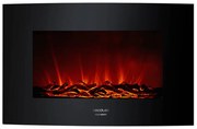 Camino Elettrico Decorativo da Parete Cecotec Warm 3500 Curved Flames 2000W