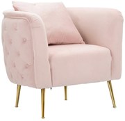 Poltrona Bucarest Rosa Elegante 76x74x73