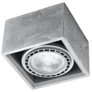 Sollux SL.0883 - Plafoniera QUATRO 1xGU10/40W/230V calcestruzzo