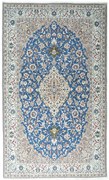 Nain Tappeto 120 x 200 Blu (Iran) Annodato A Mano