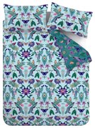 Set copripiumino e federa blu per letto singolo 135x200 cm Mya Tropical Floral – Catherine Lansfield