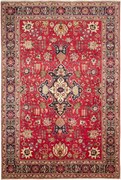 Tabriz Tappeto 300 x 200 Rosso (Iran) Annodato A Mano
