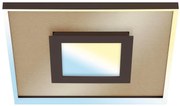 Plafoniera LED Frame dorato IP20 cct da bianco caldo a bianco freddo con regolazione di temperatura, 3600 lumen BRILONER