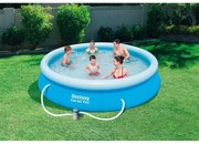 BESTWAY Piscina fuori terra tonda autoportante fast set 366x76cm con pompa filtro a cartuccia