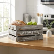 Set Di 6 Scatole Portaoggetti In Legno Di Paulonia, Con Manici, Per Cucina, Bagno, Fai Da Te E Regali, Dimensioni Assortite (bianco) - 3