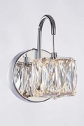 Applique a parete glacier, led 3,6w 200lmn 3000k, non dimmerabile,...