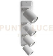 Rudy round applique a parete orientabile 4 luci attacco gu10 lampad...